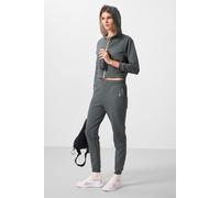 Tommy Life Womens Oversized Hooded Zip Sweatshirt And Pants Set - Charcoal - Size X-Large