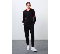 Tommy Life Women's Oversized Hooded Zip Sweatshirt & Pants Set in Black | Size: Small Tommy Life Black S