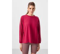 Tommy Life Women's Oversized Long Striped Tunic Top in Magenta | Size: Medium Tommy Life Magenta M