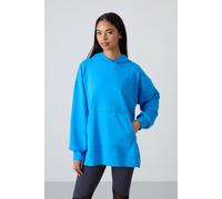Tommy Life Women's Oversized Printed Hooded Sweatshirt in Bright Blue | Size: XL Tommy Life Bright Blue XL