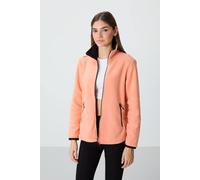 Tommy Life Women's Plush Zip-Front Sweatshirt in Pale Orange | Size: XL Tommy Life Pale Orange XL