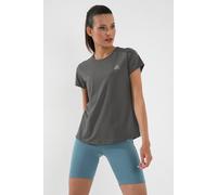 Tommy Life Women's Solid Short-Sleeve Crew Neck T-Shirt in Charcoal | Size: Medium Tommy Life Charcoal M