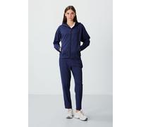 Tommy Life Womens Women’s Hooded Zip Sweatshirt And Pants Set - Navy - Size Large
