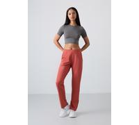 Tommy Life Womens Women’s Straight-Leg Fleece Sweatpants - Dark Red - Size Small