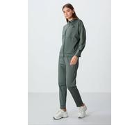 Tommy Life Women's Women's Hooded Zip Sweatshirt & Pants Set in Khaki | Size: XL Tommy Life Khaki XL