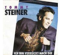 TOMMY STEINER - Ich bin verrückt nach dir/ Auf dem Weg zu mir (7"Vinyl in " BLAU " Single1989)( INT Record 110294)