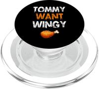 TOMMY WANT WINGY - Funny Chicken Wing PopSockets PopGrip for MagSafe