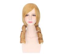 Tomoe Mami Yellow Curly Wig Cosplay Costume Puella Magi Madoka Magica Heat Resistant Synthetic Hair Women Cosplay Wigs