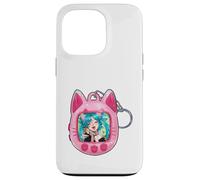 Tomonyachi Cat Girl Y2K Anime Neko Pink Tamagotchi Vapour Case for iPhone 13 Pro