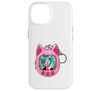 Tomonyachi Cat Girl Y2K Anime Neko Pink Tamagotchi Vapour Case for iPhone 14