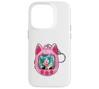 Tomonyachi Cat Girl Y2K Anime Neko Pink Tamagotchi Vapour Case for iPhone 14 Pro