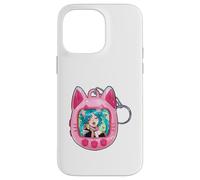Tomonyachi Cat Girl Y2K Anime Neko Pink Tamagotchi Vapour Case for iPhone 14 Pro Max