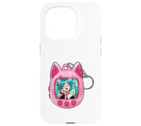 Tomonyachi Cat Girl Y2K Anime Neko Pink Tamagotchi Vapour Case for iPhone 15 Pro