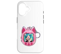 Tomonyachi Cat Girl Y2K Anime Neko Pink Tamagotchi Vapour Case for iPhone 16