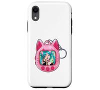 Tomonyachi Cat Girl Y2K Anime Neko Pink Tamagotchi Vapour Case for iPhone XR