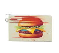 Tomorrow I'll Start Running Coin Purse Canvas Wallet with Zipper Portable Mini Change Pouch Cute Money Pouch Small Organizer Coin Card Key Holder for Women Girls Daily Use Gift