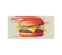 Tomorrow I'll Start Running Gaming Mouse Mat Large Desk Pad 24 X 12 Inches Non-Slip Rubber Extended Computer Mat Desktop Protector Pad with Stitched Edge for Office Home Keyboard