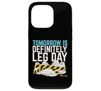 Tomorrow Is Definitely Leg Day Heavy Squat Rack Powerlifter Case for iPhone 13 Pro