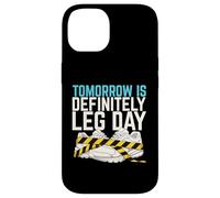 Tomorrow Is Definitely Leg Day Heavy Squat Rack Powerlifter Case for iPhone 14