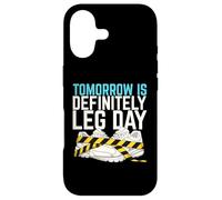 Tomorrow Is Definitely Leg Day Heavy Squat Rack Powerlifter Case for iPhone 17