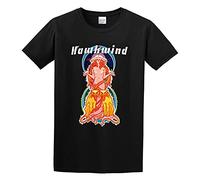 Tomorrow is More Exciting Hawkwind Space Ritual T-Shirt Graphic Tee Funny Shirt for Mens BlackL