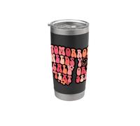 Tomorrow Needs You Call or Text 988 Retro Quote Design Stainless Steel Insulated Tumbler
