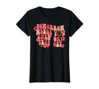 Tomorrow Needs You Call or Text 988 Retro Quote Design Value Graphic T-Shirt, Women, Black, S