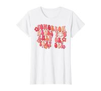 Tomorrow Needs You Call or Text 988 Retro Quote Design Value Graphic T-Shirt, Women, White, M