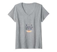 Tomorrow Needs You Inspiring Mental Health Support V-Neck T-Shirt, Women, Heather Grey, M