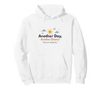 Tomorrow Needs You: Look Back Another Day, Another Chance Inspiration Pullover Hoodie, Adult Unisex, White, XX-Large