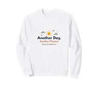 Tomorrow Needs You: Look Back Another Day, Another Chance Inspiration Sweatshirt, Adult Unisex, White, XX-Large