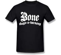 TOMORROWS Men's Bone Thugs N Harmony Hip Hop DeepHeather T-Shirts Black XL