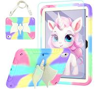 TOMORRY for iPad (A16) 11th Generation 11 Inch 2025/iPad 10th Generation Case 10.9 Inch 2022 with Tempered Glass Screen Protector,Unicorn Stand,Shoulder Strap,for iPad 10 Case Kids Girls (Colourful)
