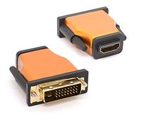 Tomost 2-Pack DVI to HDMI Adapter, Bi-Directional DVI-D Male to HDMI Female Converter, Supports 1080P 3D, for PS3 PS4 TV Box Blu-ray Projector HDTV