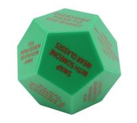 Tomotato 12-Sided Plastic Exchange Game Dice, Holiday Party Activity with Customizable Rules for Festive Fun, Durable Portable Design for Family Gatherings, Xmas Eve
