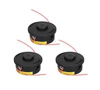 Tomotato 3 Pcs Strimmer Replacement Head Sturdy Durable Wear Resistant Good Compatibility Universal Strimmer Head Petrol Garden Grass Load Brush Cutter Head