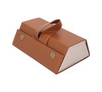 Tomotato 3 Slot Foldable Eyeglasses Case, Multi Compartment Sunglasses Box with Secure Closure, Sturdy Hard Shell, Soft Lining for Glasses Protection, Compact Design for Home and T