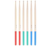 Tomotato 5A Wood Drumstick Pack Set Kit, 3 Pairs Maple Wood Non Slip Handle Music Instrument Accessories for Drummers Adults Beginners
