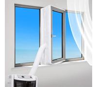 Tomotato AC Window Seal, 3m/9.8ft Adhesive Kit, Mobile Air Conditioner | Zipper Seal for Casement Window, Hot Air Stop for Portable AC Vent Tumble Dryer