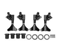 Tomotato Bass Guitar Tuning Pegs, 4Pcs 2L 2R Sealed Machine Head Tuning Keys for 4 String Bass Guitar with 14mm Peg Holes Alloy Steel Construction