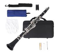 Tomotato Bb Clarinet, Professional B Flat Clarinet Instrument 17 Keys with Unique Tone for Students and Musicians, Engineering Plastic Material, Complete Accessory Package