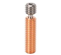 Tomotato Bimetal Throat Nozzle for 3D Printer, Heat Resisting Ti Alloy Copper Threaded Upgrade Hotend Heatbreak, Direct Replacement for V5 Hotend, Swiss Style Five Axes Machined