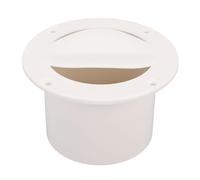 Tomotato Boat Livewell Vent Cover, Round Air Outlet Ventilation System Improved Airflow Marine Grade Plastic Pontoon Kayak Bass Boat Live Well Accessories (White)