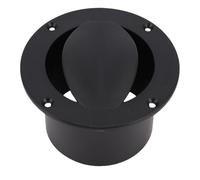 Tomotato Boat Livewell Vent Cover, Round Air Outlet Ventilation System Improved Airflow Marine Grade Plastic Pontoon Kayak Bass Boat Live Well Accessories (Black)