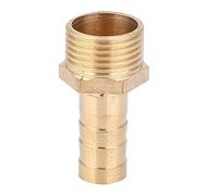 Tomotato Brass Pipe Fitting Connector, G3/8 Male Thread Barb Connector Joint Quick Coupling, 5pcs Barbed Hose Fitting for Gas and Liquid Lines (10MM)