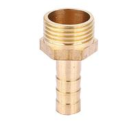 Tomotato Brass Pipe Fitting Connector, G3/8 Male Thread Barb Connector Joint Quick Coupling, 5pcs Barbed Hose Fitting for Gas and Liquid Lines (8mm)