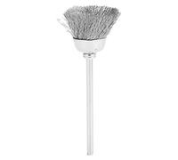 Tomotato Brass Wire Nail Drill Bit Cleaning Brush, 2.35mm Nail Polishing Head Cleaner Manicure Tool Accessory for Nail Drill Pen (Silver copper wire brush)