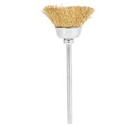 Tomotato Brass Wire Nail Drill Bit Cleaning Brush, 2.35mm Nail Polishing Head Cleaner Manicure Tool Accessory for Nail Drill Pen (Golden copper wire brush)
