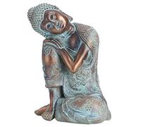 Tomotato Buddha Statue Sculpture, Imitation Sleeping Buddha Statue Southeast Asian Style Buddha Statue Resin Crafts for Home Office Garden Decoration
