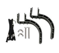 Tomotato Climb Stirrups with Rope, Ergonomic Plastic Labor Saving Design for Tree Climbing and Tree Stand Access, Rapid Ascent Tools (Grey)